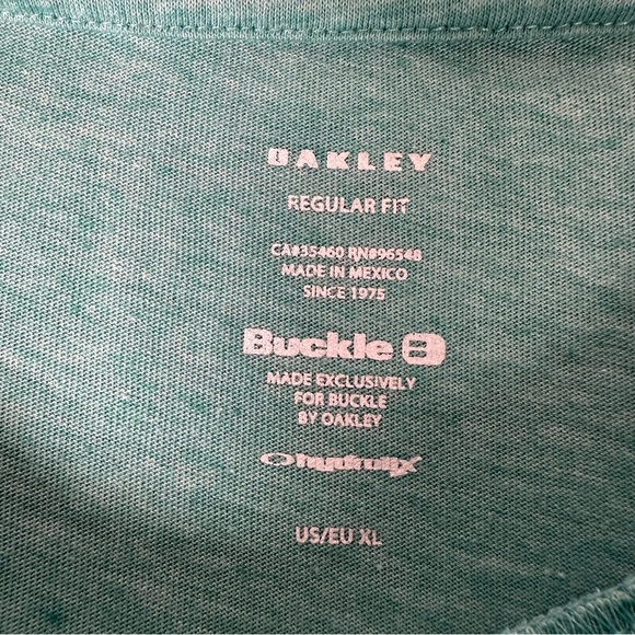Oakley Men's Teal Short Sleeve Tee - Picture 3 of 7